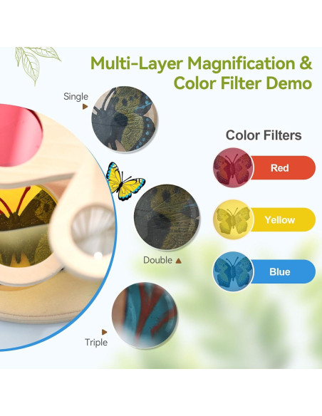 Kit de Explorador de Naturaleza Montessori con Visor de Insectos