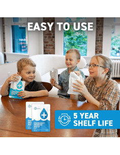 Paquete de Agua de Emergencia 72HRS - 96 Raciones a Prueba de Estallidos 2