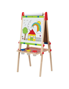 Caballete Ajustable Hape E1010 con Pizarra y Pintura