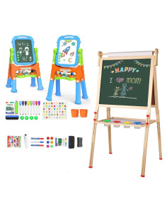 Caballete Infantil de Madera YOHOOLYO con Rollo de Papel 45.72 cm