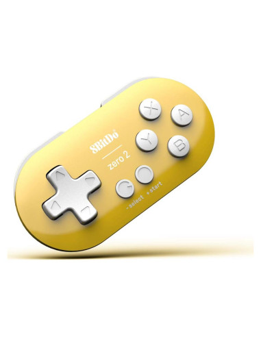 Controlador Mini Bluetooth 8Bitdo Zero 2 Amarillo para Switch
