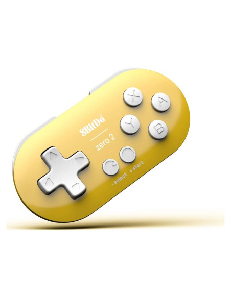 Controlador Mini Bluetooth 8Bitdo Zero 2 Amarillo para Switch