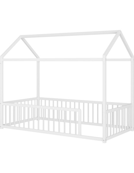 Cama de Piso de Metal Montessori THINK 30 Individual Blanca