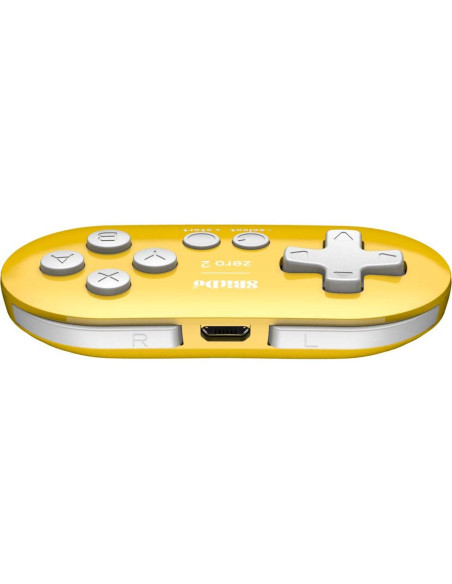 Controlador Mini Bluetooth 8Bitdo Zero 2 Amarillo para Switch