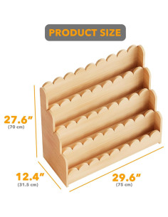 Estantería Montessori SpaceAid 4 Niveles 75.2 cm Natural 2