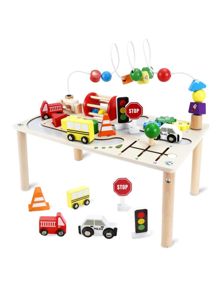 Mesa de Actividades de Madera Donmills 8 en 1 para Niños