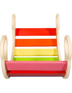 Balancín de Madera Arcoíris Waldorf - Juguete Creativo 73.9x39.1cm 2