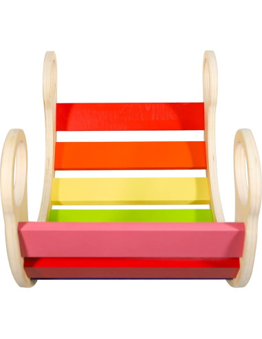 Balancín de Madera Arcoíris Waldorf - Juguete Creativo 73.9x39.1cm