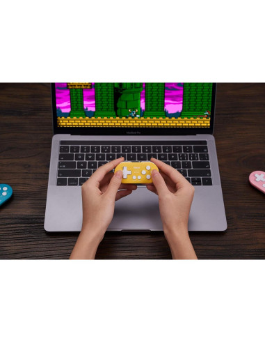 Controlador Mini Bluetooth 8Bitdo Zero 2 Amarillo para Switch