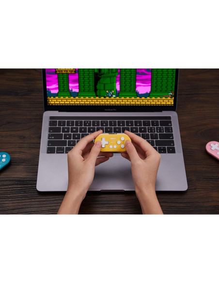 Controlador Mini Bluetooth 8Bitdo Zero 2 Amarillo para Switch