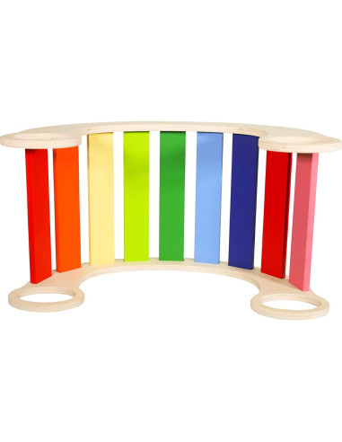 Balancín de Madera Arcoíris Waldorf - Juguete Creativo 73.9x39.1cm