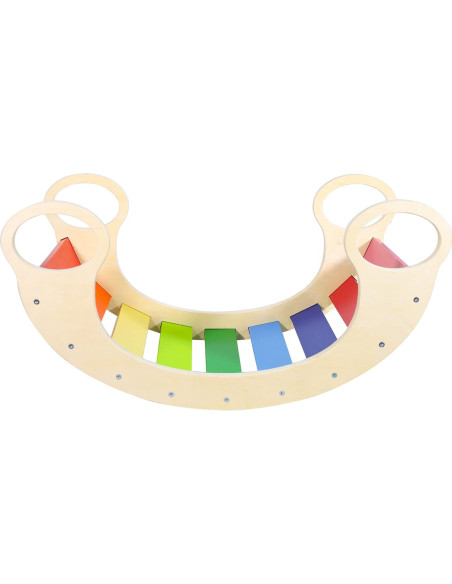 Balancín de Madera Arcoíris Waldorf - Juguete Creativo 73.9x39.1cm