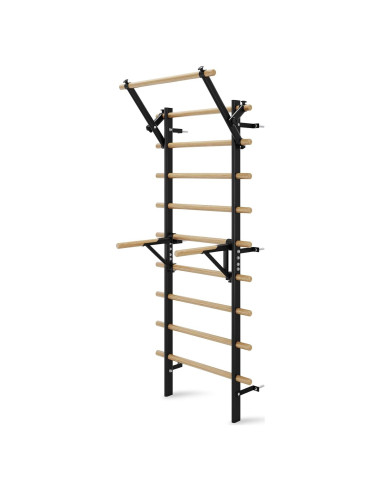 Escalera Sueca de Gimnasio FiitDavz Ajustable 198 cm con Bandas