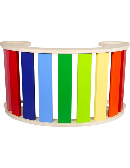 Balancín de Madera Arcoíris Waldorf - Juguete Creativo 73.9x39.1cm