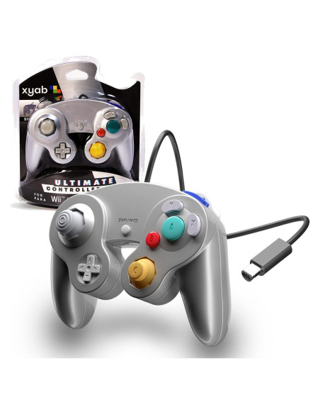 Controlador Joystick XYAB para Nintendo GameCube - Plata