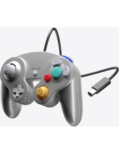 Controlador Joystick XYAB para Nintendo GameCube - Plata