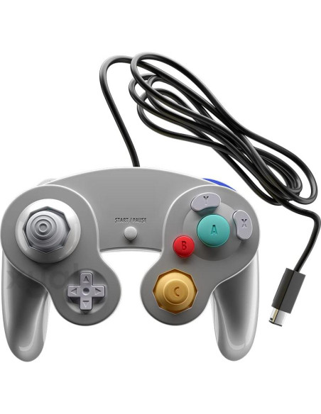 Controlador Joystick XYAB para Nintendo GameCube - Plata