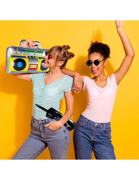 Juego de Juguetes Inflables 12 Piezas Rock Star Pynqdfu