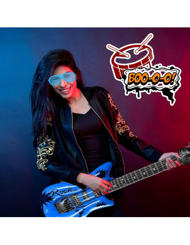 Juego de Juguetes Inflables 12 Piezas Rock Star Pynqdfu