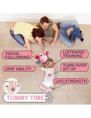 Juguete Cangrejo Pbooo para Bebés 3-6 Meses con Música