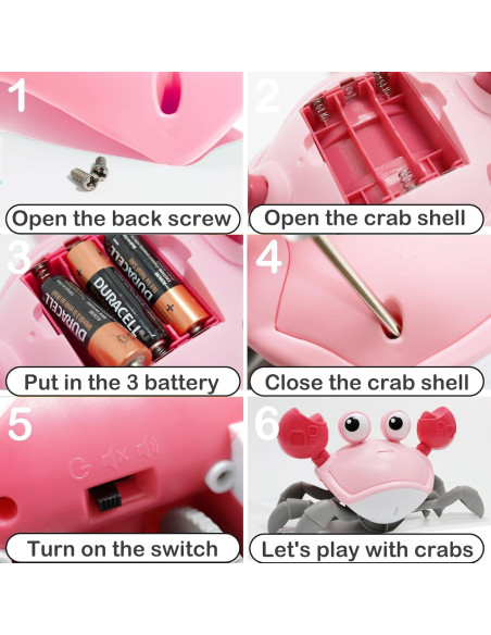 Juguete Cangrejo Pbooo para Bebés 3-6 Meses con Música