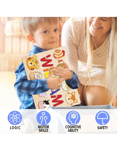 Rompecabezas de Nombre Personalizado SCZQOVR 28x22 cm