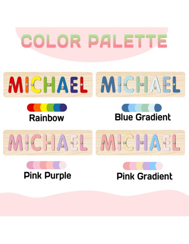 Rompecabezas de Nombre Personalizado SCZQOVR 28x22 cm