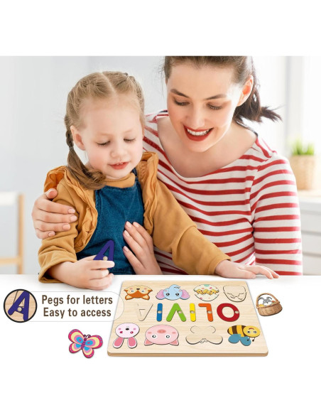 Rompecabezas de Nombre Personalizado SCZQOVR 28x22 cm