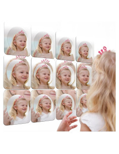 Paquete de 16 Espejos Sensoriales Acrílicos Handepo 25x25 cm