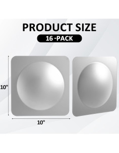 Paquete de 16 Espejos Sensoriales Acrílicos Handepo 25x25 cm 2