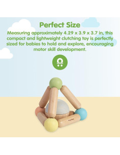 Juguete de Agarre Triangular PlanToys de Madera Ecológica 2