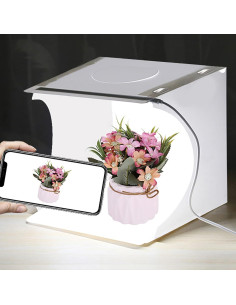 Caja de Estudio Fotográfico LED Plegable Portátil HAOHIZE 2