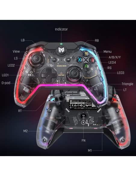 Controlador BIGBIG WON Rainbow S con Cable para Switch