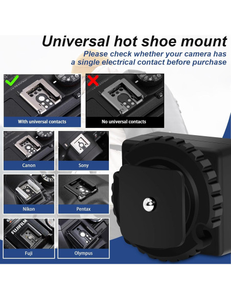 Adaptador de Zapata Caliente Medalight JJC01 con Puerto PC