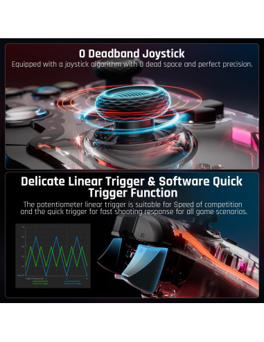 Controlador BIGBIG WON Rainbow S con Cable para Switch