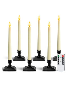 Velas LED Homemory para Ventanas con Control Remoto 6 Pcs