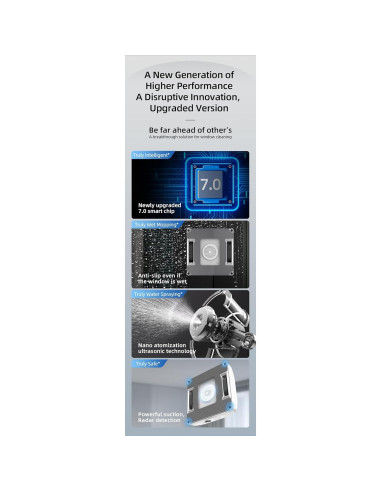 Robot Limpiador de Ventanas Powercleany Winbot Pro 60ml