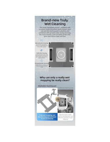 Robot Limpiador de Ventanas Powercleany Winbot Pro 60ml