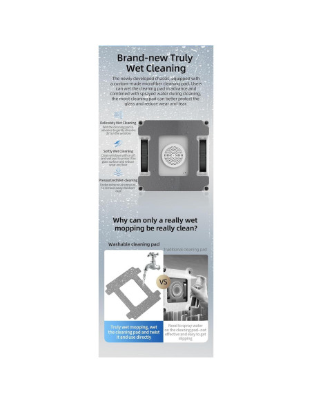 Robot Limpiador de Ventanas Powercleany Winbot Pro 60ml