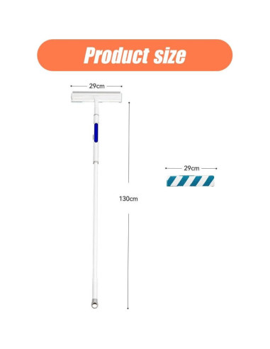 Limpiador de Ventanas AIIONP Retráctil Doble Lado 33x130 cm
