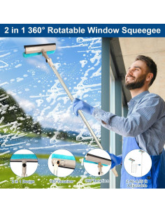 Limpiaparabrisas 2 en 1 Frescares con Cabezal Rotatable 360 2