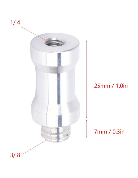 Adaptador de Tornillo Fydun 1/4 a 3/8 Pulgadas para Trípode