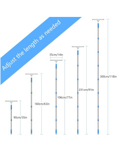 Kit de limpieza de ventanas Mitclear 10 pies con escobilla 35 cm 2