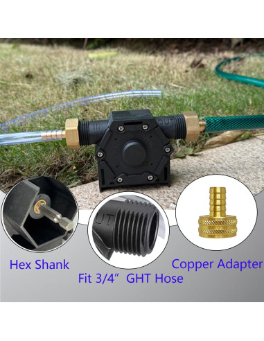 Bomba de Transferencia de Agua RLASAMN 750GPH Autocebante