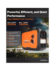 Generador Inversor Lifan 2300W Gasolina Silencioso Portátil 2