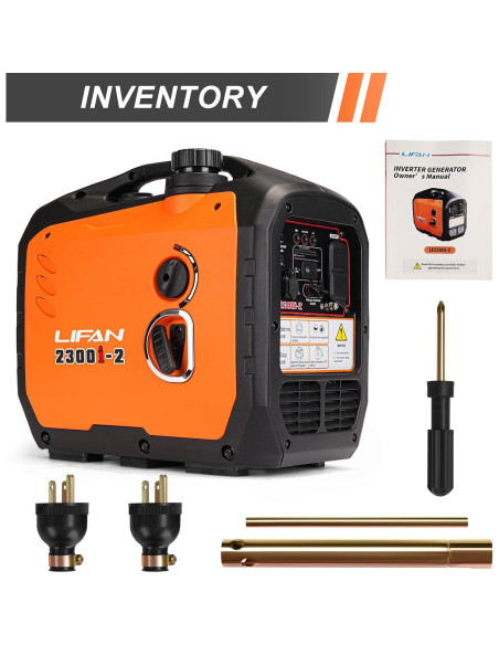 Generador Inversor Lifan 2300W Gasolina Silencioso Portátil