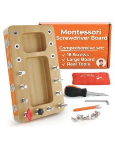 Juego de Tablero de Destornillador Montessori Little Xperts 22x11cm