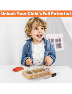 Juego de Tablero de Destornillador Montessori Little Xperts 22x11cm 2