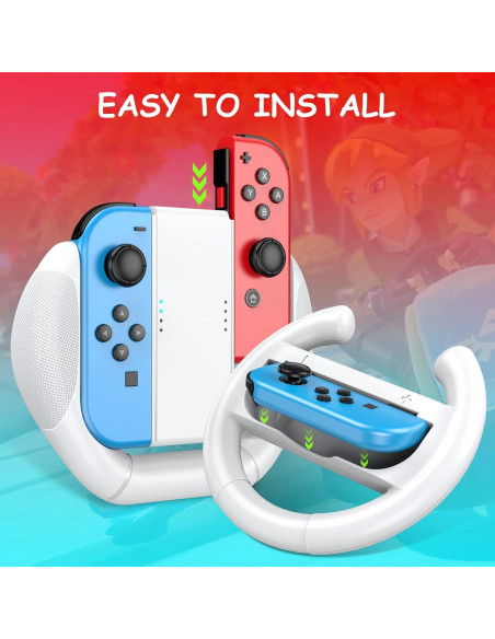 Volantes Mooroer para Nintendo Switch y OLED, 3 Accesorios