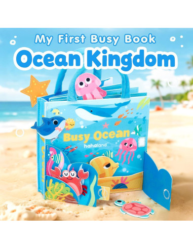 Libro Ocupado Oceánico Hahaland para Niños 1-3 Años